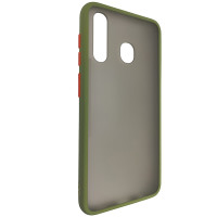 Чехол Totu Copy Gingle Series for Samsung A20S Dark Green+Orange