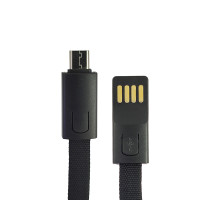 Кабель Konfulon DC21, Micro, 0.23m, 2.4A, Black 2