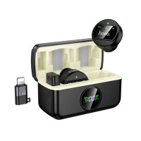 Мікрофон безпровідний Hoco L22 Bright, Type-C/Lightning, Black 1