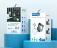 Мережевий зарядний пристрій Konfulon C65Q, VOOC, LCD Display, PD 18W, QC 3.0, Black 2