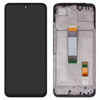 Дисплейний модуль для Xiaomi Redmi 13, з рамкою, Service Pack, Black