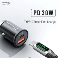 Автомобільний зарядний пристрій Konfulon C80Q, QC 3.0 22.5W, PD 30W, Black 2