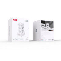 Мережевий подовжувач XO WL21 Tower Shaped, 8xSocket/3xUSB-A/1xType-C, 2m, White 1
