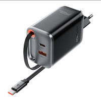 Мережевий зарядний пристрій Acefast A111, PD 67W, GaN, Cable Type-C, Black 2