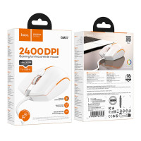 Провідна миша Hoco GM37 Wonderful, White 8