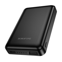 Універсальна мобільна батарея Borofone BJ82, 5000mAh, Magnet Wireless Charge, Black 10