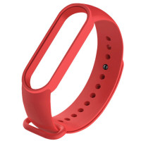 Ремінець для фітнес браслету Mi Band 5/6 (Silicone) Red