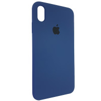 Чехол Copy Silicone Case iPhone XS Max Dark Blue (10)