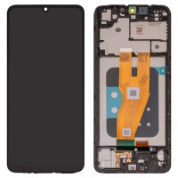 Дисплейний модуль для Samsung A055 Galaxy A05, з рамкою, Original PRC, Black