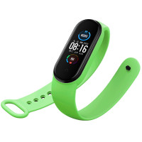 Ремінець для фітнес браслету Mi Band 5/6/7 Silicone, Green 2