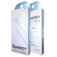 Кабель iEnergy USB Classic, Lightning, 1m, 2.4A, White 1