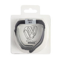 Ремінець для фітнес браслету Mi Band 5/6 Milanese Black/Silver 3