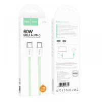 Кабель Hoco X104 Source, Type-C to Type-C, 2m, 60W, White 3