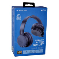 Безпровідна гарнітура Borofone BO11, Blue 2