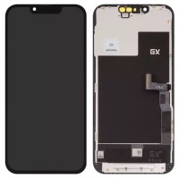 Дисплейний модуль для iPhone 13 Pro, High Copy, без мікросхеми, OLED, GX OEM Hard, type 2, Black