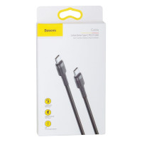 Кабель Baseus Cafule Cable, Type-C to Type-C, PD 3A, 60W, 1m, Gray-Black 1