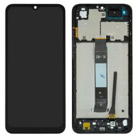 Дисплейний модуль для Xiaomi Poco C50, Poco C51, Redmi A1, Redmi A2, з рамкою, Original PRC, Black
