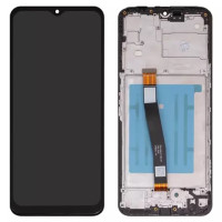 Дисплейний модуль для Samsung A226 Galaxy A22 5G, з рамкою, High Copy, Black