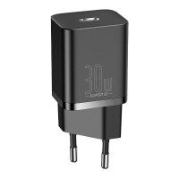 Мережевий зарядний пристрій Baseus Super Si Quick Charger, 30W, Black