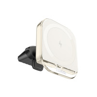 Автотримач Hoco HW17, Wireless Charging with MagSafe White