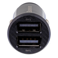 Автомобільний зарядний пристрій Baseus Grain Dual, 3.1A, Black 3