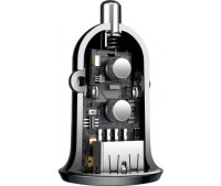Автомобільний зарядний пристрій Baseus Grain Pro, 4.8A, Black 5