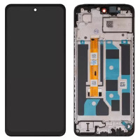 Дисплейний модуль для Oppo A3 4G, з рамкою, Original PRC, Black