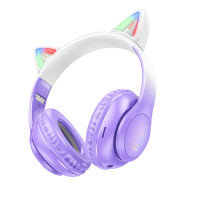 Безпровідна гарнітура Hoco W42 Cat Ear Violet