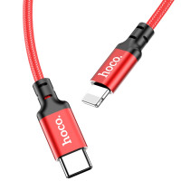 Кабель Hoco X14, Type-C to Lightning, 3m, PD 20W, Red 2
