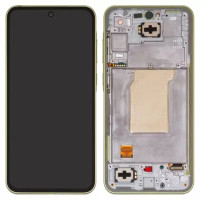 Дисплейний модуль для Samsung A356 Galaxy A35 5G, з рамкою, Original PRC, Lemon