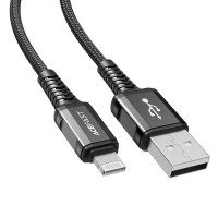 Кабель ACEFAST C1-02 USB-A to Lightning aluminum alloy Black