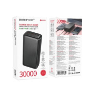 Універсальна мобільна батарея Borofone BJ80B Clever, 22.5W, PD20W, 30000mAh, Black
