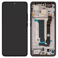Дисплейний модуль для Xiaomi Poco X7 Pro, з рамкою, Original PRC, Black