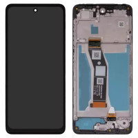 Дисплейний модуль для Motorola XT2421-13 Moto E14, з рамкою, High Copy, Black