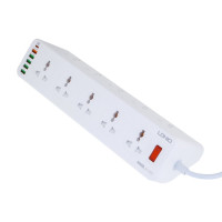 Мережевий подовжувач LDNIO SC10610, 10xSocket/1xType-C/5xUSB-A, QC 3.0, 2m, White 2