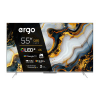 Телевізор QLED Ergo 55JUQ85, Google TV, Wi-Fi, 3840x2160
