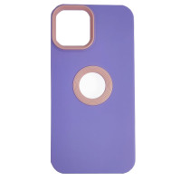 Чохол Silicone Hole Case iPhone 12/12 Pro Light Violet