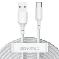 Кабель Baseus Simple Wisdom Data Cable, Kit Type-C 5A (2PCS/Set),1.5m, White 1