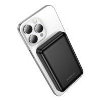 Універсальна мобільна батарея Borofone BJ82, 5000mAh, Magnet Wireless Charge, Black 9