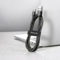 Кабель Baseus Cafule Cable, Micro, 2.4A, 0.5m, Gray-Black 1