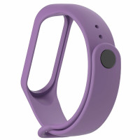 Ремінець для фітнес браслету Mi Band 5/6/7 Silicone, Light Violet 1
