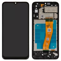 Дисплейний модуль для Samsung A042 Galaxy A04e, з рамкою, Original PRC, Black