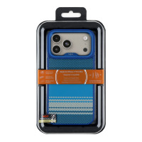 Чохол Kajsa Resort Collection Gradient Stripe with MagSafe для iPhone 17 Pro Max, Blue Plus O-Ring 4