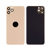 Задня кришка для iPhone 11 Pro Max, зі склом камери, Small Hole, Matte Gold