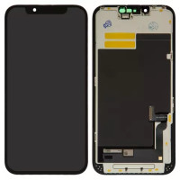Дисплейний модуль для iPhone 13, High Copy, OLED, YK OEM hard, Black