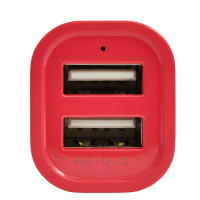 Автомобільний зарядний пристрій Konfulon C17 Dual USB, 2A, Red 1