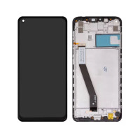 Дисплейний модуль для Xiaomi Redmi 10X 4G, Redmi Note 9, з рамкою, Service Pack, Black
