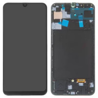 Дисплейний модуль для Samsung A507 Galaxy A50s, з рамкою, Original PRC, Black