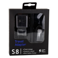 Мережевий Зарядний Пристрій Samsung Fast Charge S8 EP-TA20EWE Type-C Black