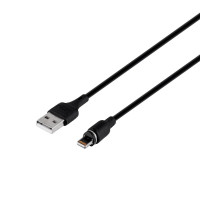 Кабель Hoco X52 Sereno Magnetic, Lightning, 1m, 2.4A, Black 1